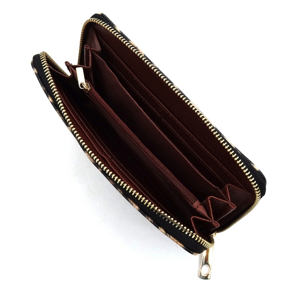 Queen Bee Stripe Leopard Satchel & Wallet Set - Picture 15 of 15